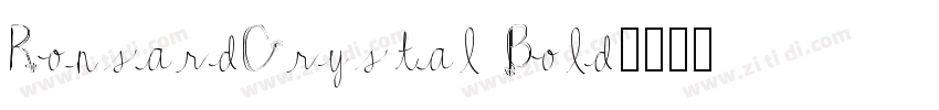 RonsardCrystal Bold字体转换
